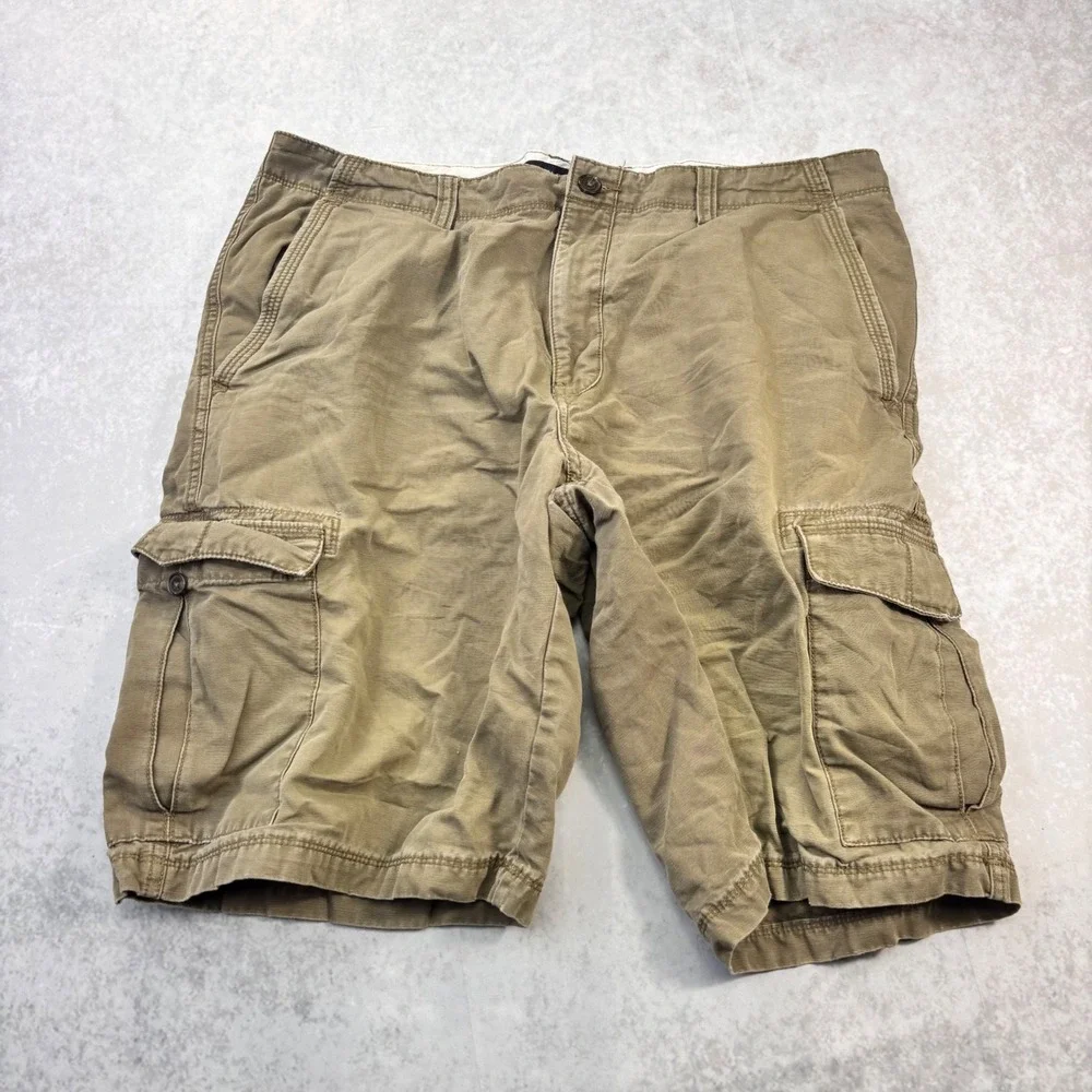 Banana Republic Size 36 Khaki Cargo Shorts Utility Y2K Gorpcore Mens